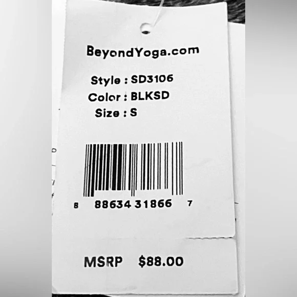 Beyond Yoga 7/8 Length space dye leggings high rise in grey color Size S NWT - Picture 7 of 10